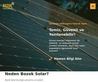 Bozoksolar.com(Bozok Solar Enerji) Screenshot