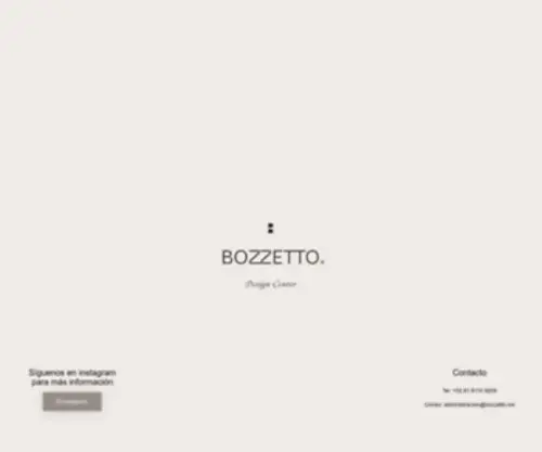 Bozzetto.mx(Inicio) Screenshot
