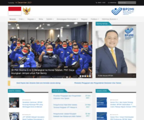 BP2MI.go.id(BADAN PELINDUNGAN PEKERJA MIGRAN INDONESIA Materialize Social) Screenshot