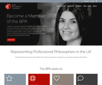 Bpa.ac.uk(British Philosophical Association) Screenshot