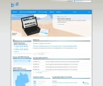 Bpa.de(Der Bundesverband privater Anbieter sozialer Dienste e. V. (bpa)) Screenshot