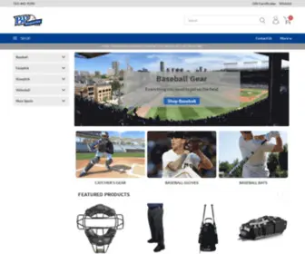 Bpathletics.com(Huge Selection of Catcher's Gear for Baseball and Softball) Screenshot