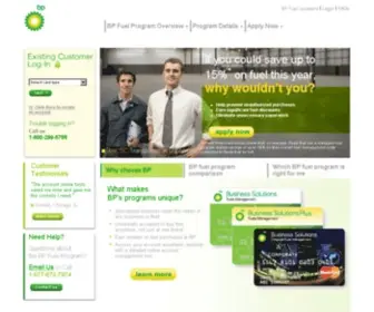 Bpbusinesssolutions.com(BP Fuel Cards) Screenshot