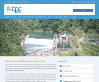 BPC.com.np(Butwal Power Company (BPC)) Screenshot