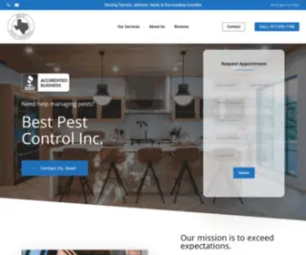 BPCDFW.com(Best Pest Control) Screenshot