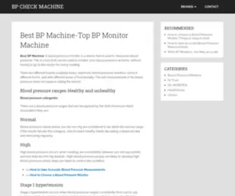 BPcheckmachine.com(Best BP machine) Screenshot