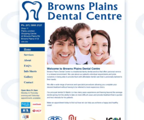 Bpdentalcentre.com.au(Browns Plains Dental Centre) Screenshot