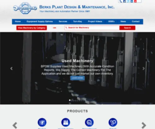 BPDM.com(Packaging Machinery) Screenshot