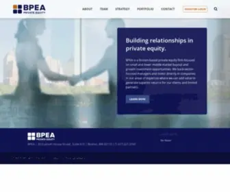 Bpea-PE.com(BPEA Private Equity) Screenshot