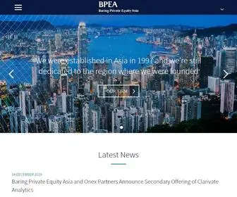 Bpeasia.com(Baring Private Equity Asia) Screenshot
