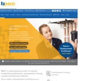 Bpec.org.uk(Learning for Life) Screenshot