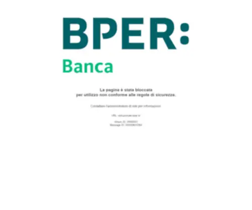 Bperbank.it(Sito istituzionale di BPER Banca) Screenshot