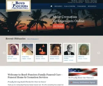 Bpfamilycare.com(Boyd-Panciera Family Funeral Care) Screenshot