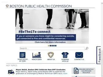 BPHC.org(Boston Public Health Commission) Screenshot