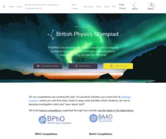 Bpho.org.uk(BPhO) Screenshot