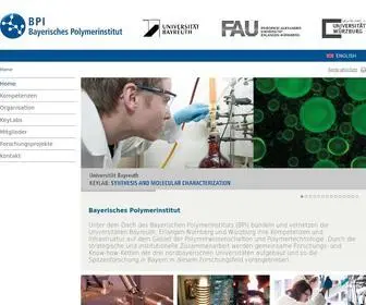 Bpi-Polymers.com(Bayerisches Polymerinstitut) Screenshot