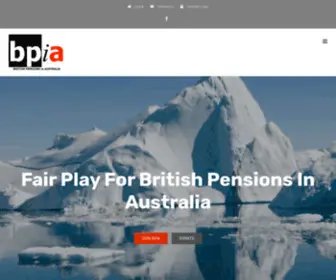 Bpia.org.au(British Pensions in Australia) Screenshot