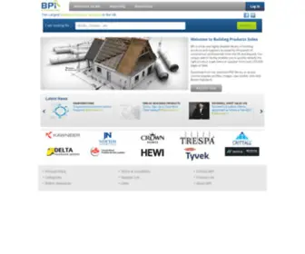 Bpindex.com(Building Products Index) Screenshot