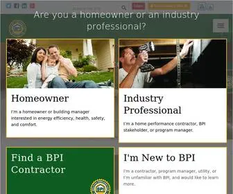 Bpi.org(Building Performance Institute) Screenshot