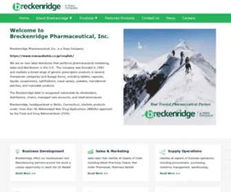 Bpirx.com(Breckenridge Pharmaceutical) Screenshot