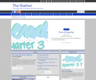 BPJHstallion.com(The student news site of Buena Park Junior High School) Screenshot