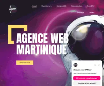 BPM-AD.fr(Agence Web Martinique & Guadeloupe) Screenshot