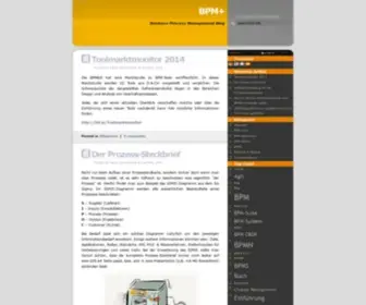 BPM-Plus.de(BPM+ Ein Blog zum Thema Business Process Management (BPM)) Screenshot