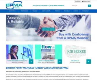 Bpma.org.uk(British Pump Manufacturers Association) Screenshot