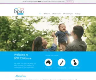 BPMchildcare.com(BPM Childcare) Screenshot