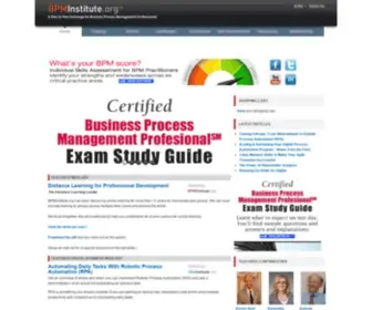 Bpminstitute.org(Business Process Management (BPM) Training and Education) Screenshot