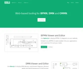 BPMN.io(Web-based tooling for BPMN, DMN, CMMN, and Forms) Screenshot