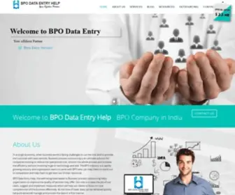 Bpodataentryhelp.com(BPO Service Company) Screenshot