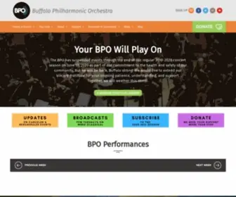 Bpo.org(The Buffalo Philharmonic Orchestra) Screenshot