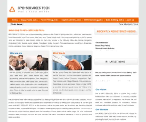 Bposervicestech.com(BPO SERVICES TECH) Screenshot