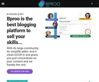 Bproo.com(Creating a successfull blog) Screenshot