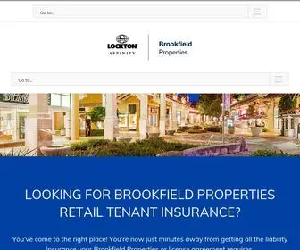 BPrtenantinsurance.com(Brookfield Properties Retail Tenant Insurance Program) Screenshot