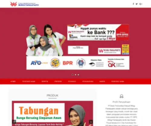 BPRwlingipahalapakto.co.id(BPR Wlingi Pahalapakto) Screenshot