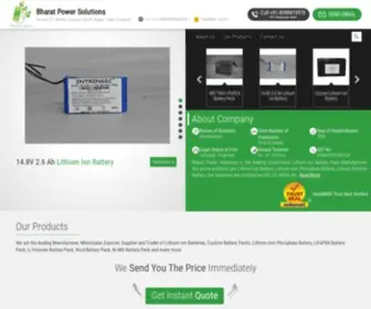 BPsbatteries.com(Bharat Power Solutions) Screenshot