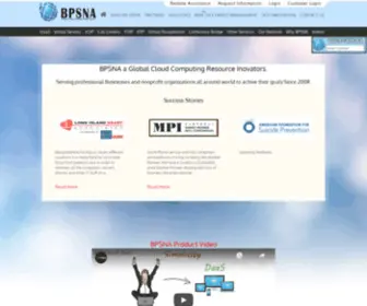 BPsna.us(Hosted VoIP solution) Screenshot