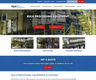 BPsvibes.com(Bulk Processing Equipment) Screenshot