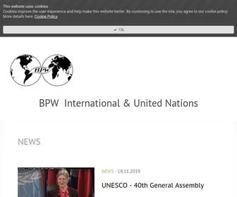 BPW-UN.org(BPW and United Nations) Screenshot