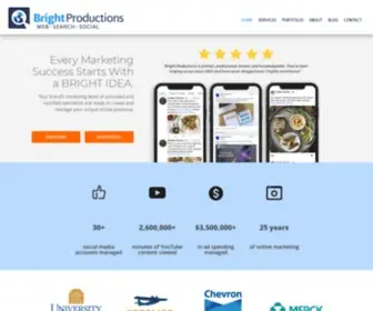 Bpwebdesign.com(Bright Productions) Screenshot