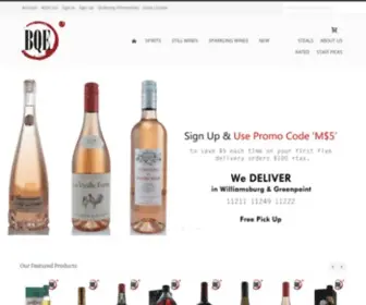 Bqewineandliquors.com(BQE Wine & Liquors) Screenshot