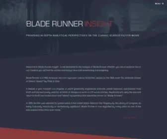 BR-Insight.com(Blade Runner Insight) Screenshot