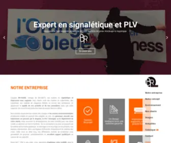 BR-Signs.com(BR-SIGNS L'expert de la signalétique, PLV et impression tout supports) Screenshot