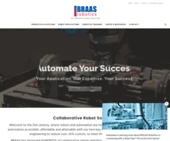 Braasrobotics.com(Collaborative Robot Solutions) Screenshot