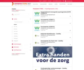 Brabantzorg.net(Werken en Leren in Zorg & Welzijn in Noord) Screenshot