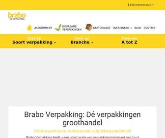 Braboverpakking.nl(Verpakkingsbedrijf Brabo Verpakking) Screenshot