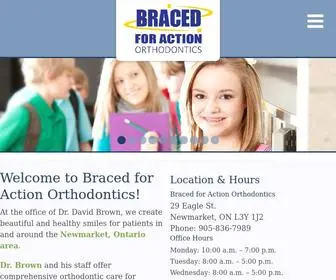 Bracedforaction.ca(Braced for Action Orthodontics) Screenshot