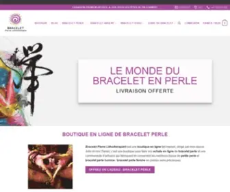 Bracelet-Pierre-Lithotherapie.fr(Bracelet Pierre Lithotherapie) Screenshot
